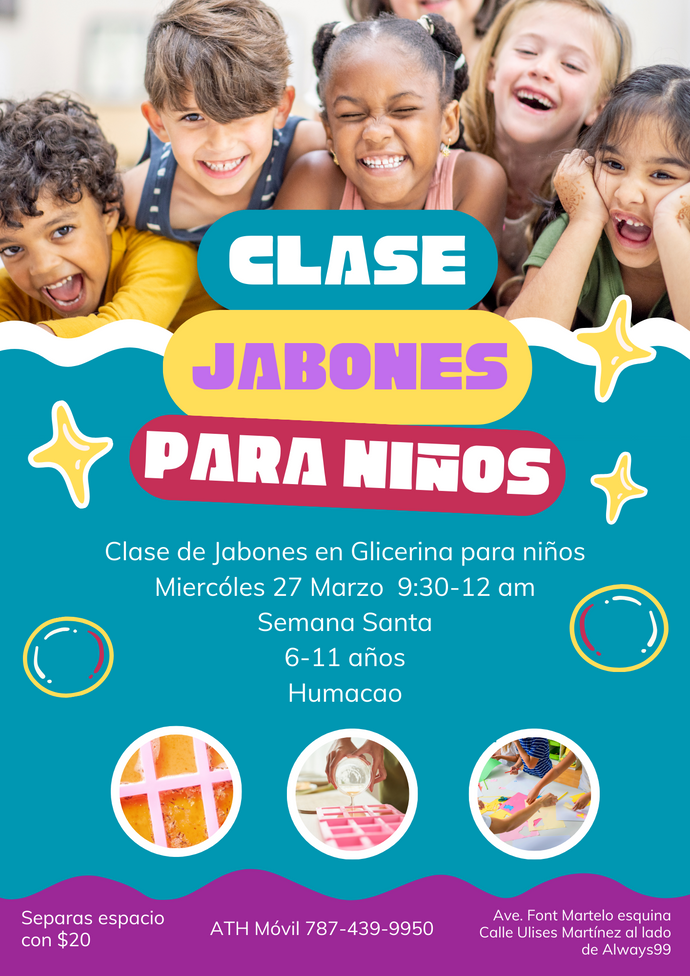 Taller Glicerina para niños Presencial